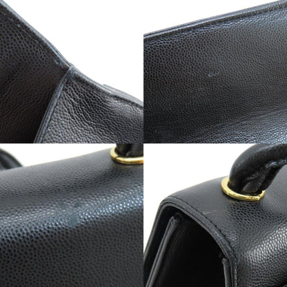 Chanel Coco Mark Shoulder Bag Caviar Skin