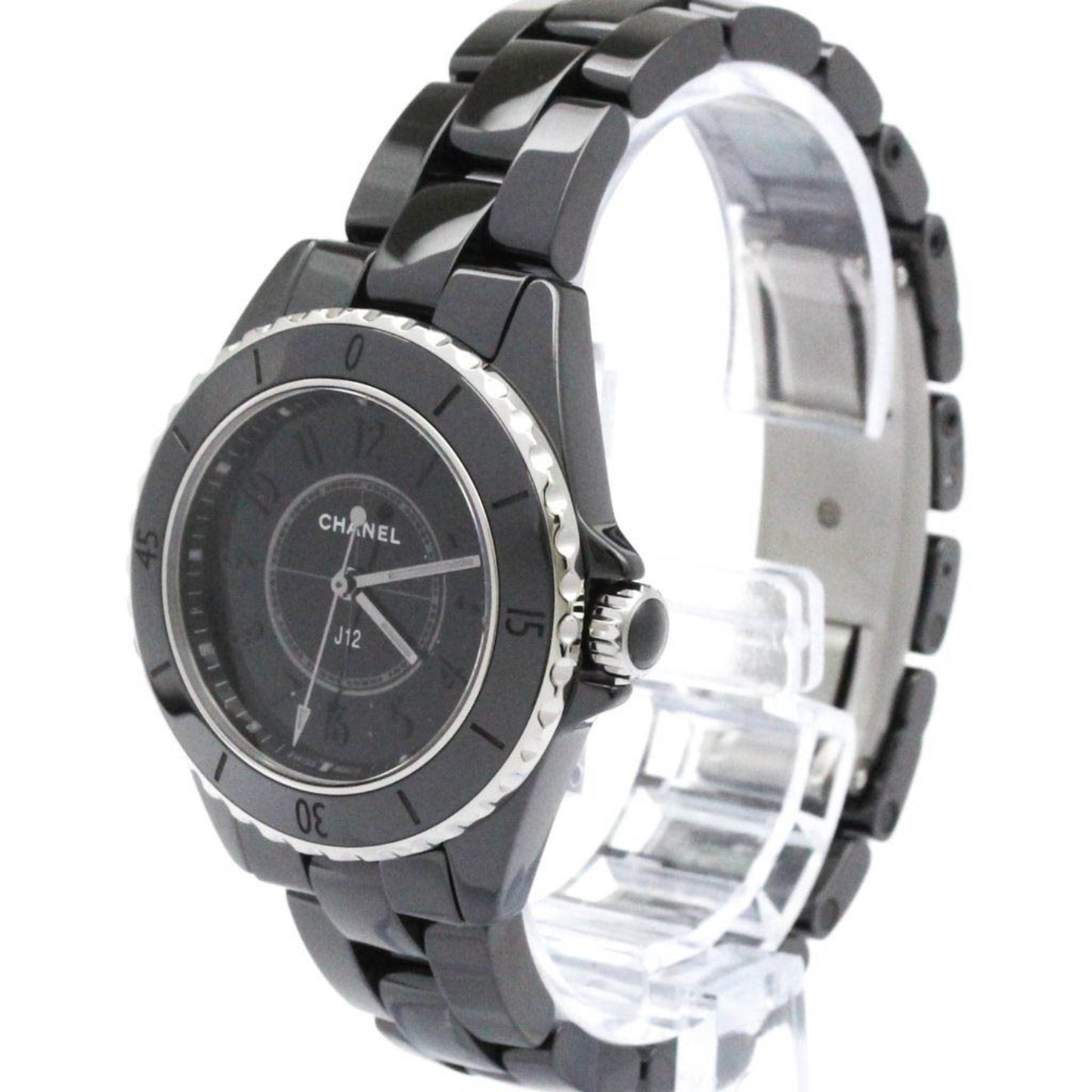 Chanel J12 Phantom Ceramic Quartz Watch H6346 Polished