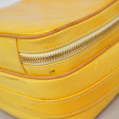 Louis Vuitton Vernis Worcester Shoulder Bag M91075 Lime Yellow