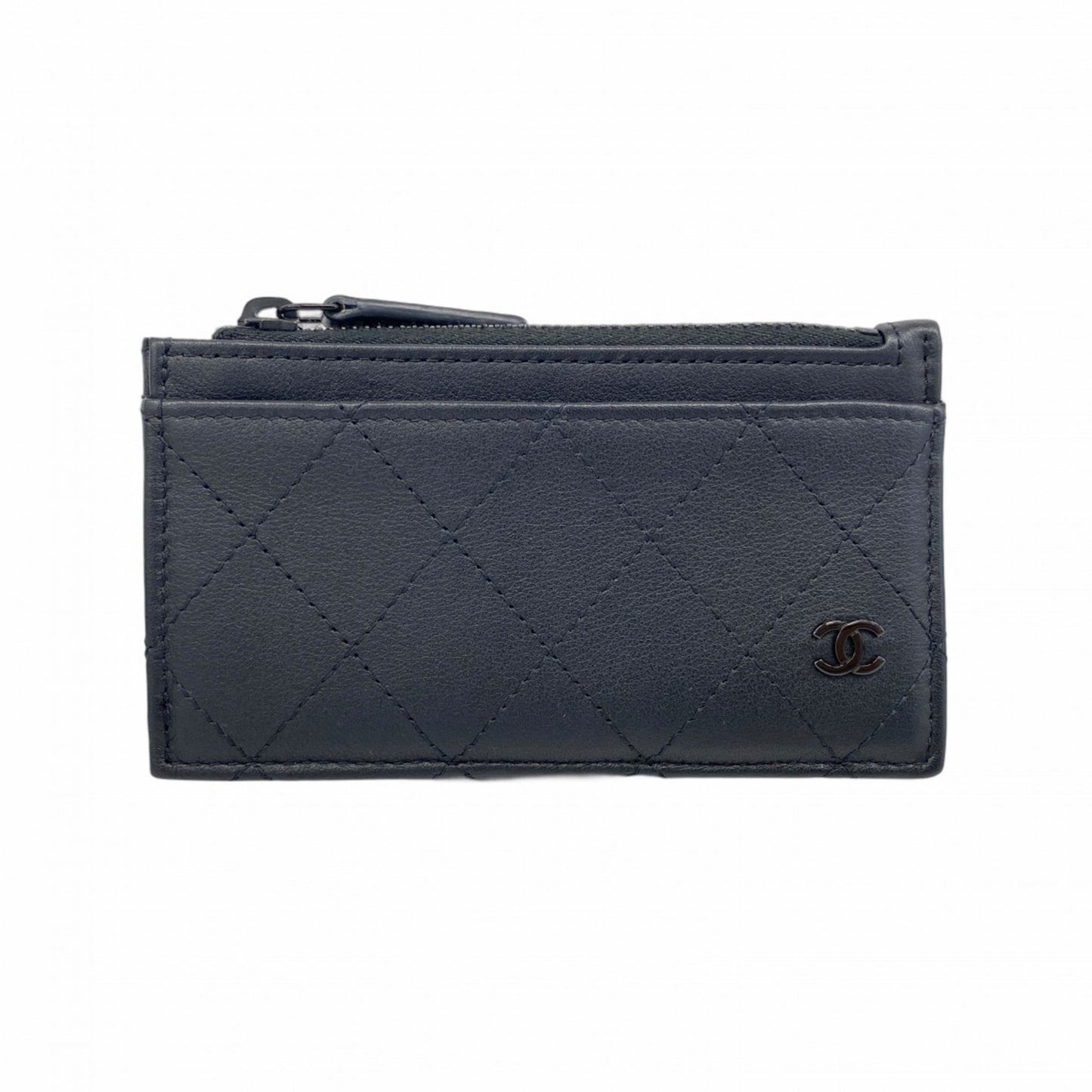 Chanel Wallet/Coin Case Matelasse Lambskin Black