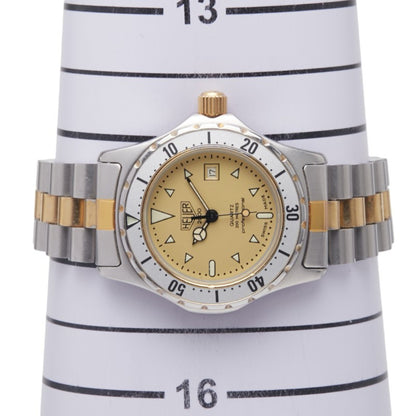 Omega 2000 Series Watch 974.015 Quartz Gold Dial Stainless Steel Plated