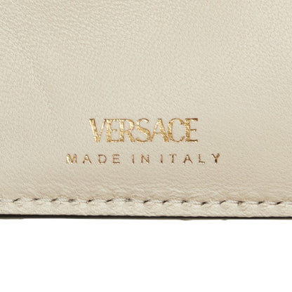 Versace Medusa Bifold Wallet Ivory White Leather