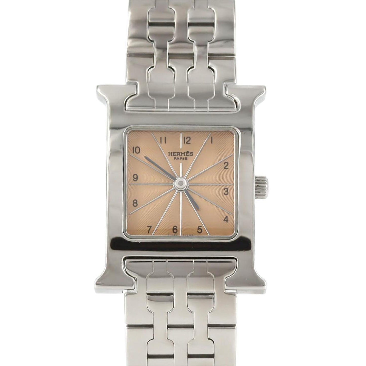 Herms H Watch Hh1.210 Ss Quartz Wristwatch