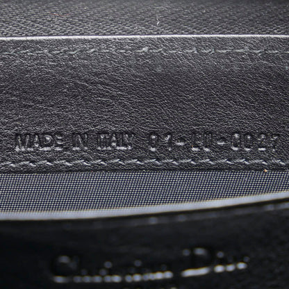 Christian Dior Dior Long Wallet Black Leather