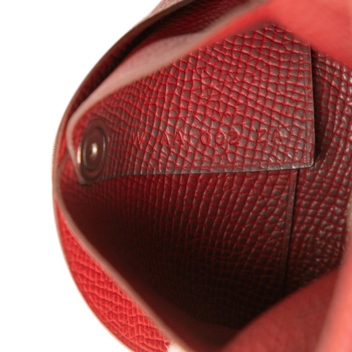 Herms Bastia Wallet/Coin Purse Rouge Kazak Epsom Leather