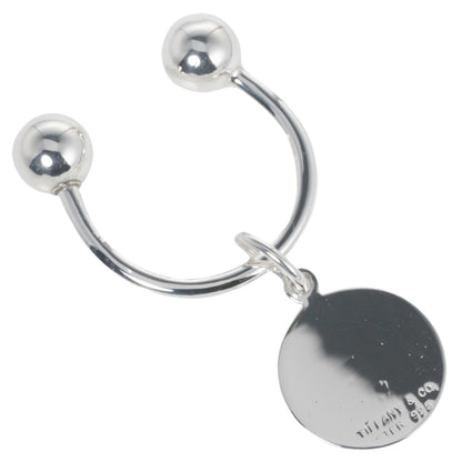 Tiffany Keychain Oval Tag Silver 925 Tiffany&Co.