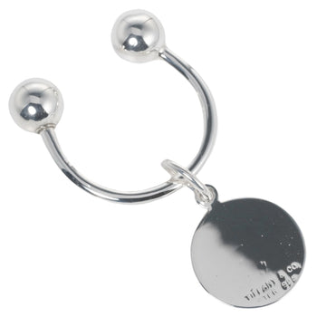 Tiffany Keychain Oval Tag Silver 925 Tiffany&Co.