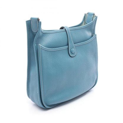 Hermes Herms Evelyn 3 Trois Pm Shoulder Bag In Blue Jean