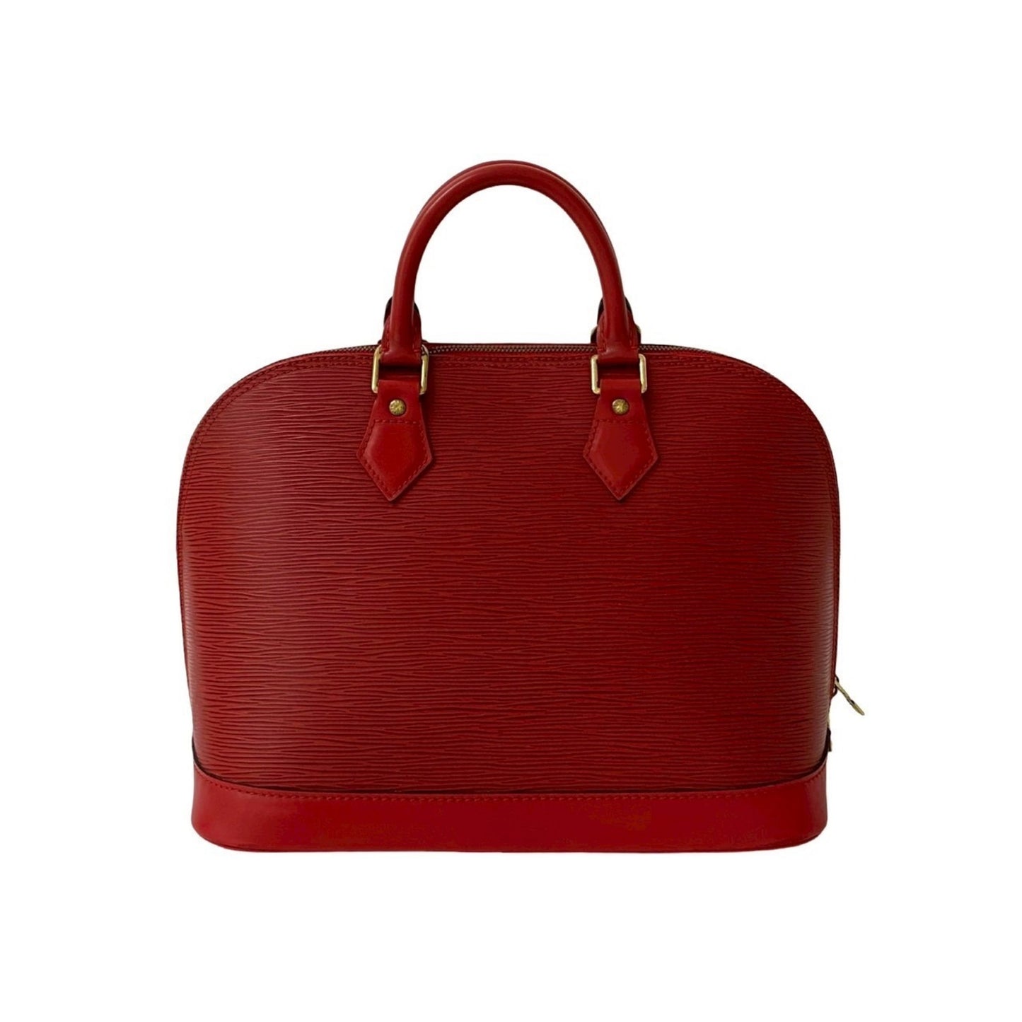 Louis Vuitton Alma Epi Leather Mini Tote Bag In Castilian Red
