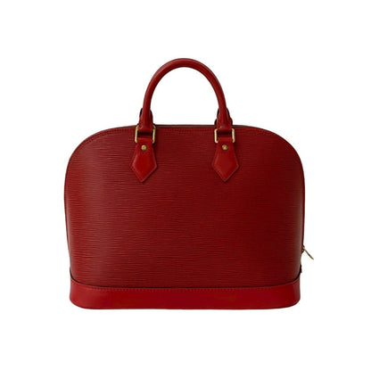 Louis Vuitton Alma Epi Leather Mini Tote Bag In Castilian Red