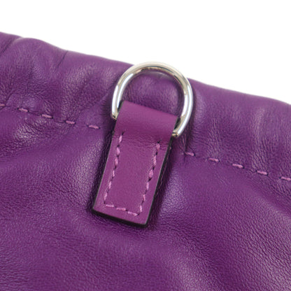 Hermes Pillow Anjou Milo Vous Swift Serie Button Drawstring Leather Phone Case Pouch