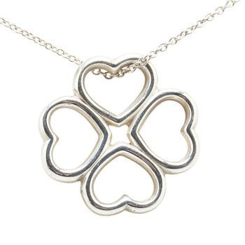 Tiffany & Co. Four-Leaf Clover Motif Necklace In 925 Silver