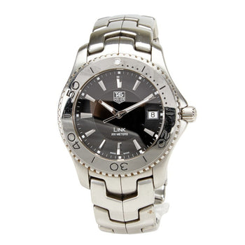 Tag Heuer Link Wj1110 Quartz Watch With Black Dial And Stainless Steel