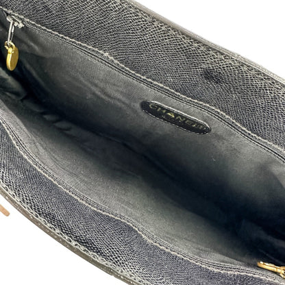 Chanel Leather Tote Bag With Logo Charm