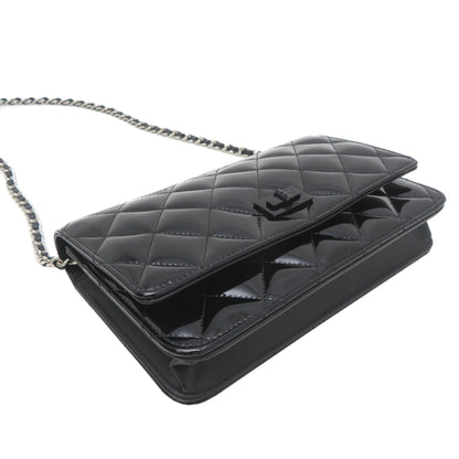Chanel 2.55 Chain Wallet Women'S Shoulder Bag In Patent Calf Leather