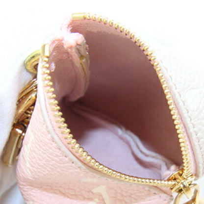 Louis Vuitton Monogram Empreinte Berlingo Bag Charm M00669 Pink/Beige Mini Pouch Triangle Keychain