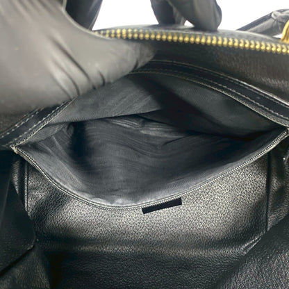 Celine Macadam Blason Triomphe Leather Handbag/Mini Boston Bag