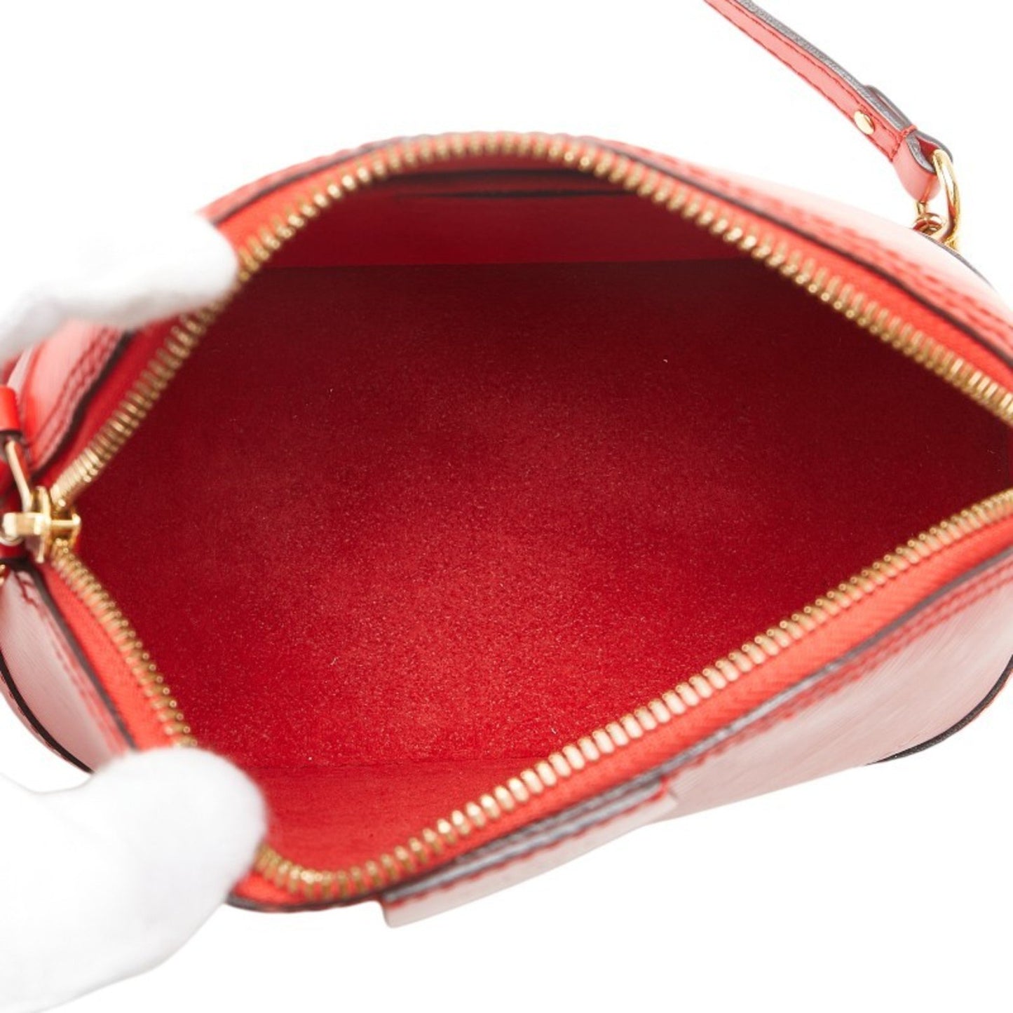 Louis Vuitton Epi Alma Mini Shoulder Bag M51404 Cocorico Red Leather