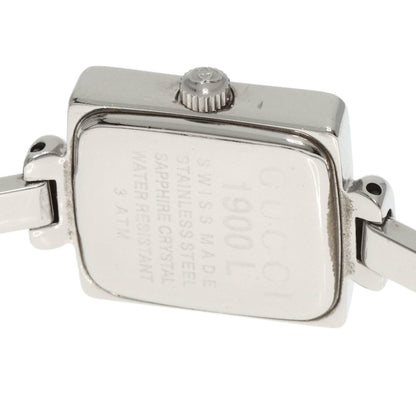 Gucci 1900L Square Face Watch Stainless Steel Ss