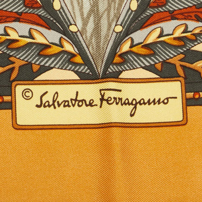 Salvatore Ferragamo Animal Giraffe Leopard Scarf