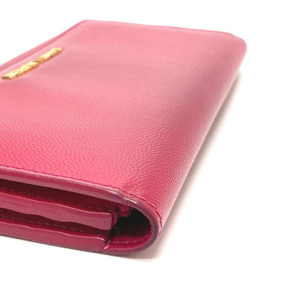 Yves Saint Laurent Saint Laurent Paris 340839 Logo Bifold Enamel Long Wallet For Women