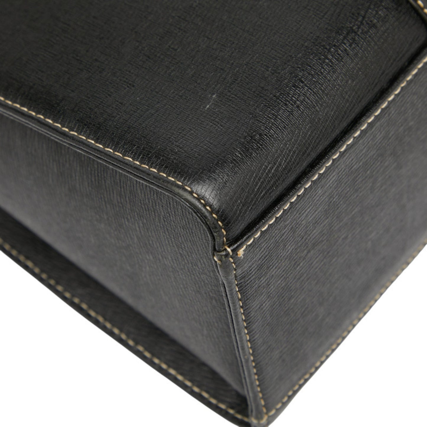 Burberry Nova Check Handbag In Black Leather