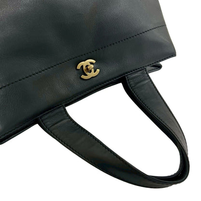 Chanel Coco Mark Leather 2-Way Handbag/Shoulder Bag