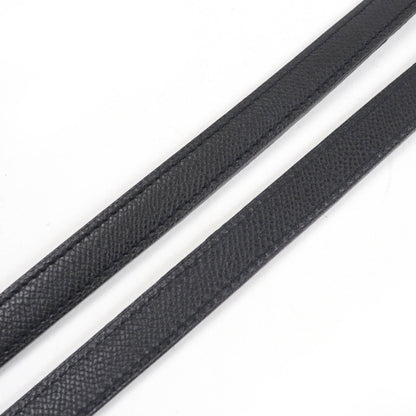 Hermes Vespa Tpm Shoulder Bag In Black With Epsom Leather And Silver Hardware