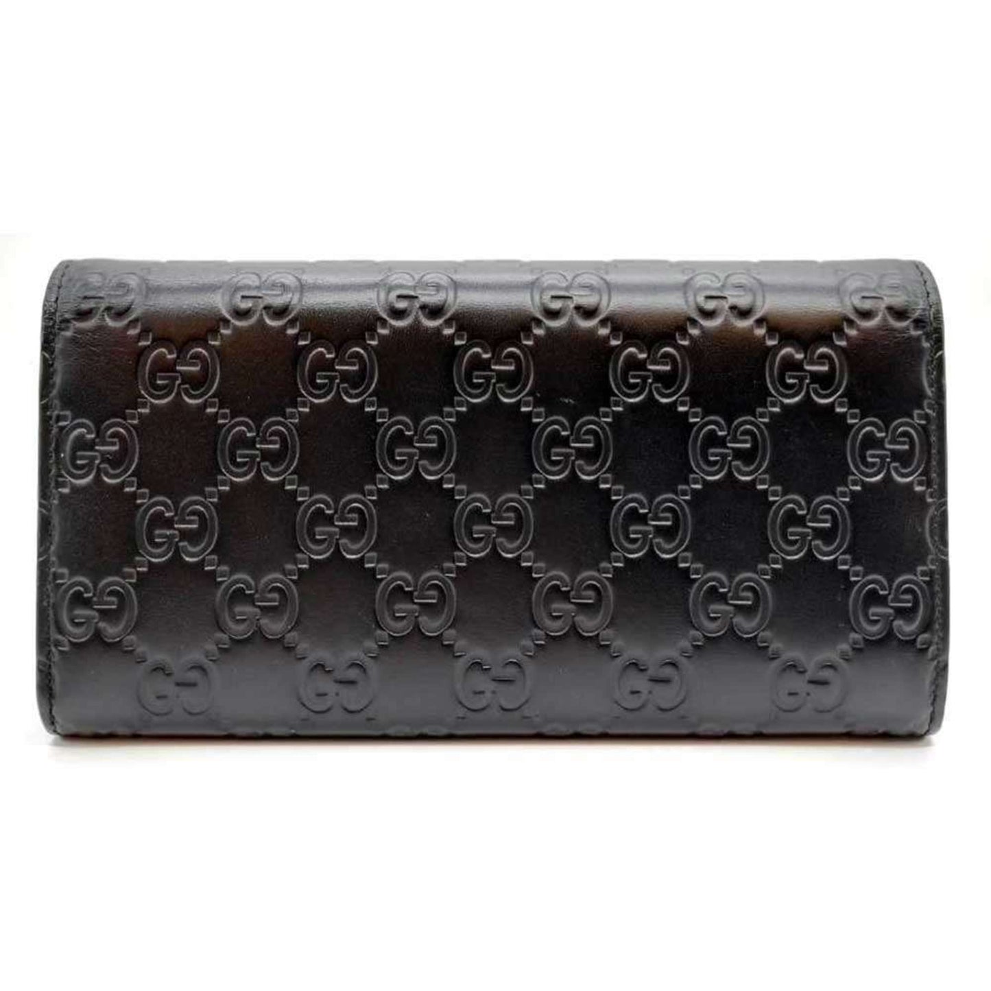 Leather Gucci Long Wallet (Bi-Fold)