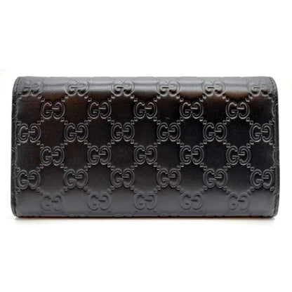 Leather Gucci Long Wallet (Bi-Fold)