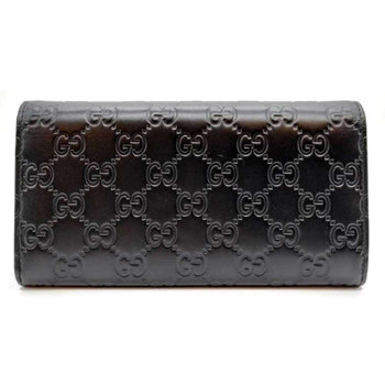 Leather Gucci Long Wallet (Bi-Fold)