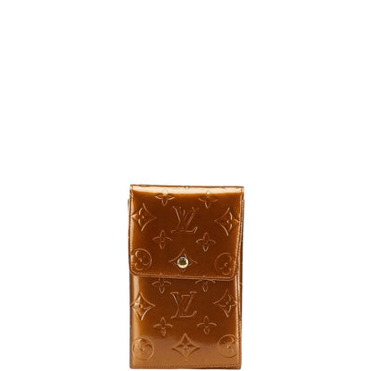 Louis Vuitton Monogram Vernis Walker Pochette M91154 Bronze Brown Patent Leather