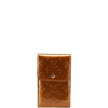 Louis Vuitton Monogram Vernis Walker Pochette M91154 Bronze Brown Patent Leather