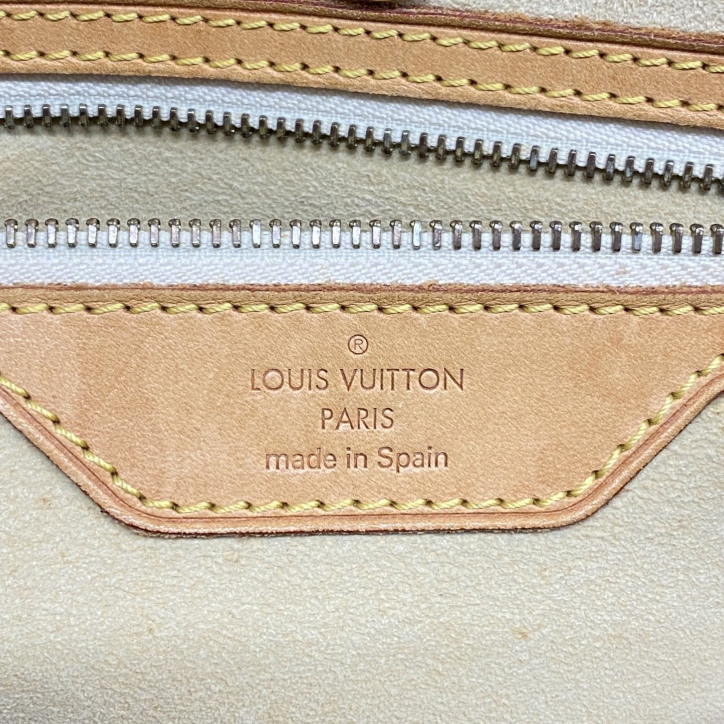 Louis Vuitton Damier Azur Hampstead Mm Tote Bag N51206 White