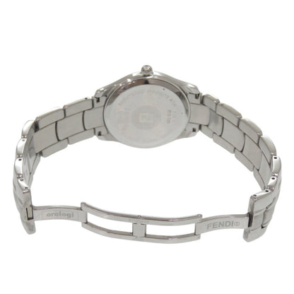 Fendi 210G Stainless Steel Black Dial Silver Quartz Watch 1818 Fendi