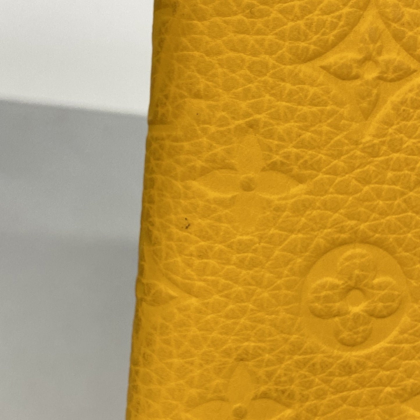 Louis Vuitton Monogram Taurillon Notebook Cover Pm Emily Gi1210 Saffron Yellow