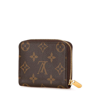 Louis Vuitton Monogram Zippy Coin Purse Case M60067 Brown Pvc Leather
