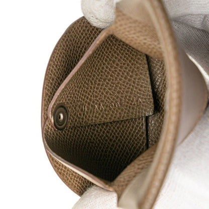 Herms Bastia Wallet/Coin Purse Etoupe Gray Epsom Leather