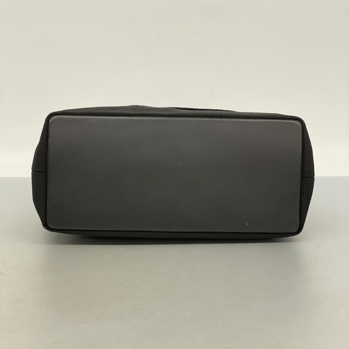 Salvatore Ferragamo Vara Nylon Canvas Handbag In Black