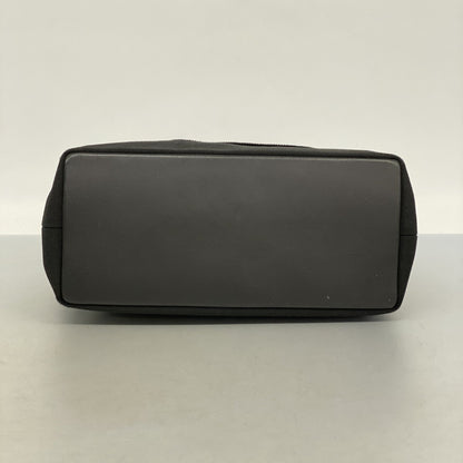 Salvatore Ferragamo Vara Nylon Canvas Handbag In Black