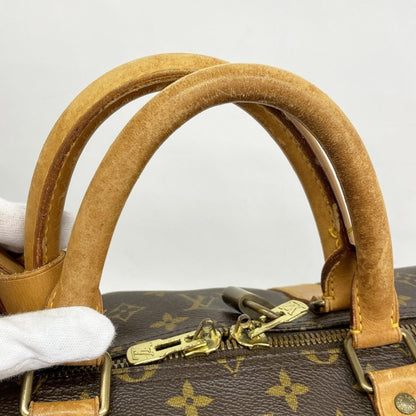 Louis Vuitton Monogram Keepall 55 Boston Bag M41424 Brown