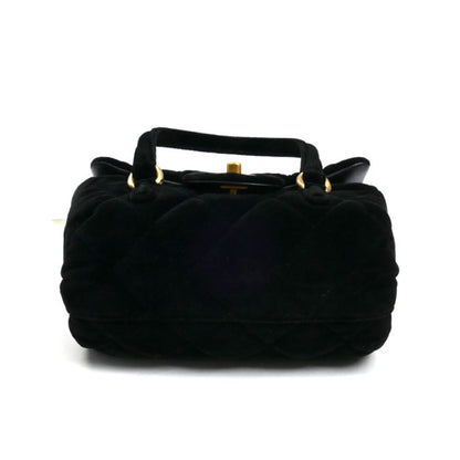 Chanel Velvet Mini Bowling 2024 Vip 2-Way Shoulder Bag