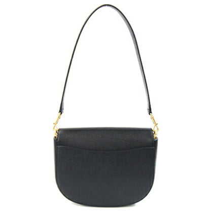 Kate Spade Katie Convertible Saddle Bag Kh057 Black Leather Shoulder One-Handle Crossbody