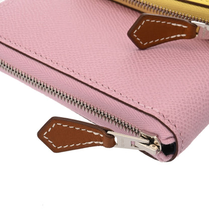 Hermes Nouveau To Go Lime Mauve Sylvestre B Stamp (Circa 2023) Women'S Swift Epson Long Wallet