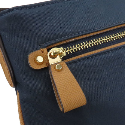 Michael Kors Shoulder Bag 32F7Go2C3C Nylon Leather Navy Brown