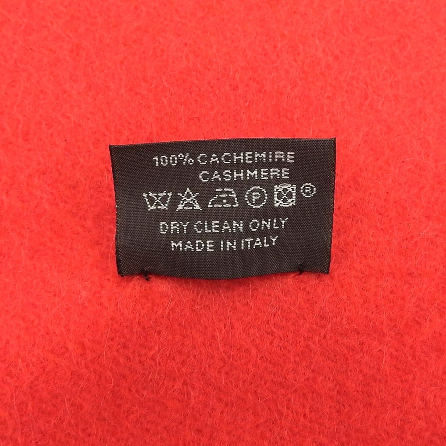 Hermes 100% Cashmere Stole/Scarf/Shawl With Logo Embroidery And Fringe