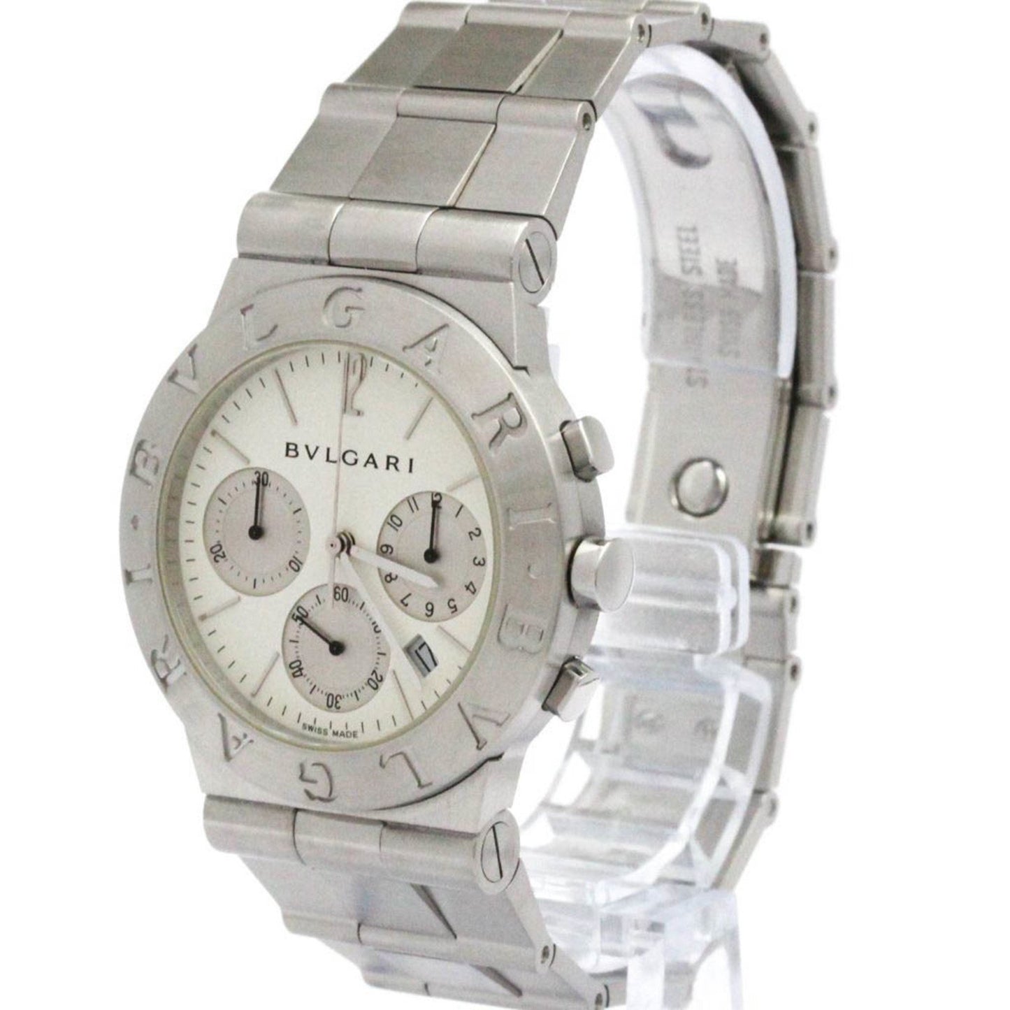 Bvlgari Diagono Sport Chronograph Automatic Watch Ch35S Auto Polished