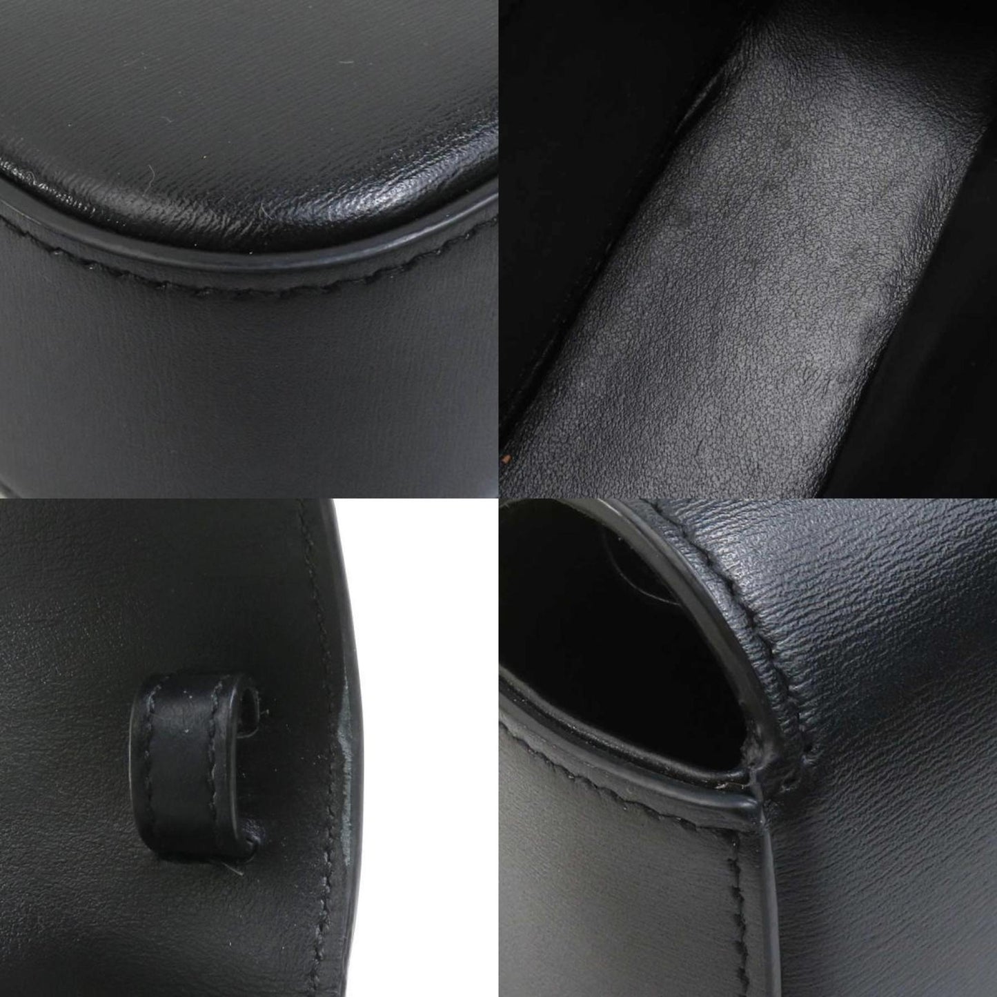 Celine Triomphe Mini Claude Shoulder Bag In Black Leather