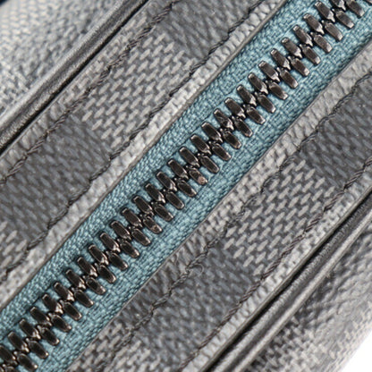 Louis Vuitton Louis Vuitton Alpha Messenger Shoulder Bag N40188 Damier Graphite Canvas Leather Black