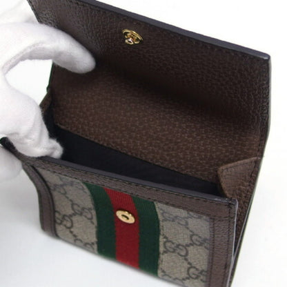 Gucci Bi-Fold Compact Wallet Ophidia Gg Supreme